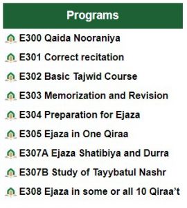 Ejazaonline Programs